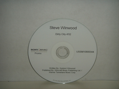 Steve Winwood CDS Dirty City PROMO