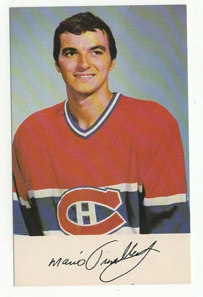 Mario Tremblay Montreal Canadiens Team Issue Postcard