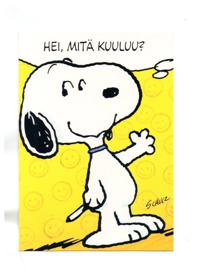 "°HEI, MITÄ KUULUU?°" -KORTTI /Kulkematon Ressu...Tenavat)