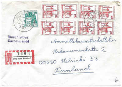 R-kuori Saksa 3510 Hann Münden 1, (1980)