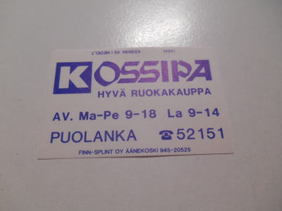 TT Etiketti K-Ossipa Puolanka