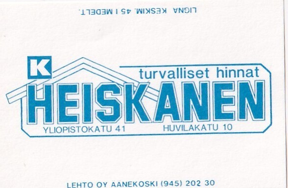 Heiskanen. Kesko, Turvalliset hinnat   , s74
