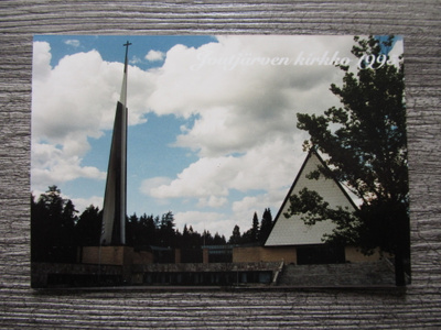 JOUTJÄRVI.....kirkko valokuvakortti v. 1995.