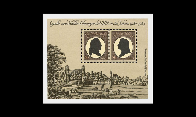 DDR 2681-2BL66 ** Goethe, Schiller (1982)