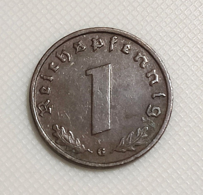 Saksa 1 Pfennig 1938G