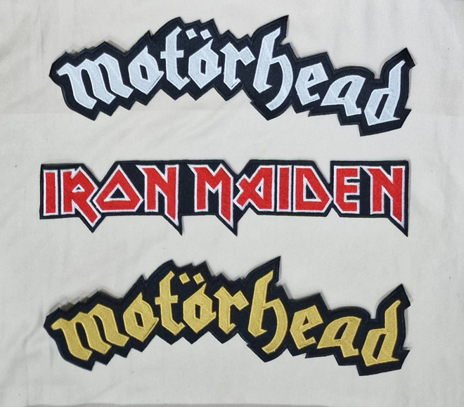 IRON MAIDEN & MOTÖRHEAD selkä kangasmerkkejä 10€/kpl
