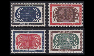 Luxemburg 537-40 ** YK 10v (1955)