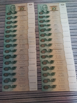 30 kappaletta 10 mk 1980 litt A