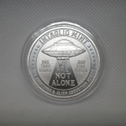 1oz UFOs over pyramids - we are not alone - hopeakolikko - pikkukuva 2