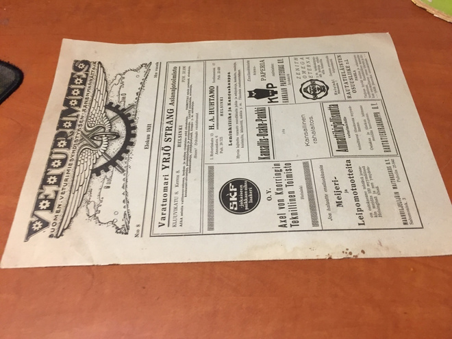 VETURIMIES LEHTI 8/1931