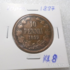 10 penniä 1897 Siistikuntoinen onkohan ollut kierrossa, - pikkukuva 5