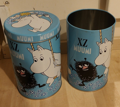 Muumi peltipurkit
