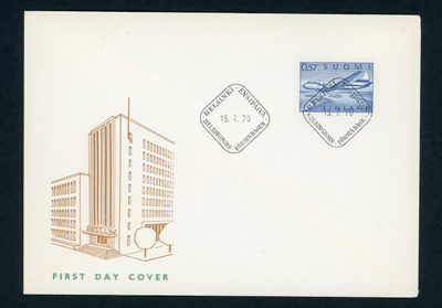 FDC 1970 Yleismerkki Convair Metropolitan