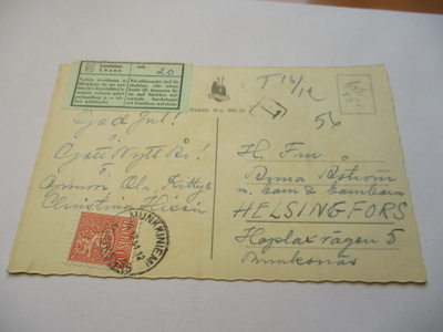 1961 Munkkiniemi lunastuskortilla