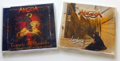 ANGRA 2 kpl CD;t Temple of Shadows & Lisbon CD-singlet