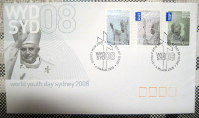 FDC -Australia2008 Paavin siunaushetki(88)