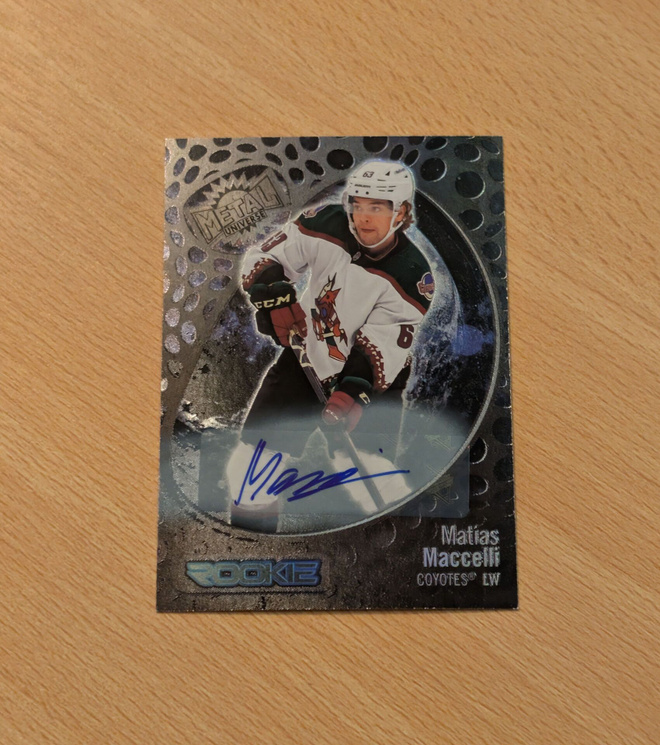 2022-23 Metal Matias Maccelli Rookie Auto /349