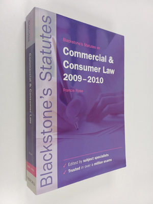 Francis D. Rose : Blackstone's Statutes on Commercial and...