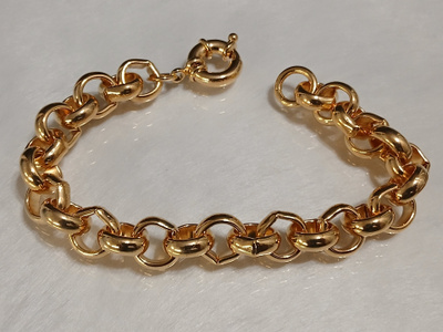 21k kullattu Kanadalainen papu rannekoru Gold plated
