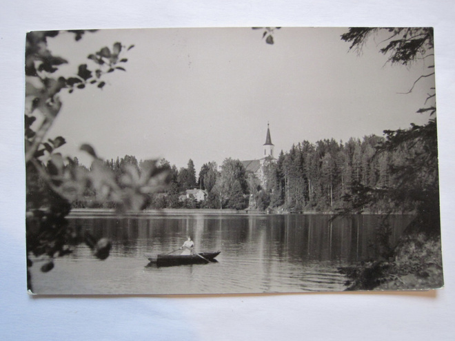 VANHA Postikortti Karjalohja 1961