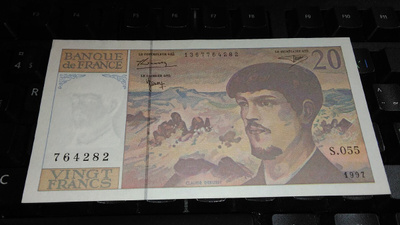 France Ranska 20 Francs 1997 UNC