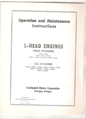 Ohje-monisteet, 80 sivua,  L - Head Engines.
