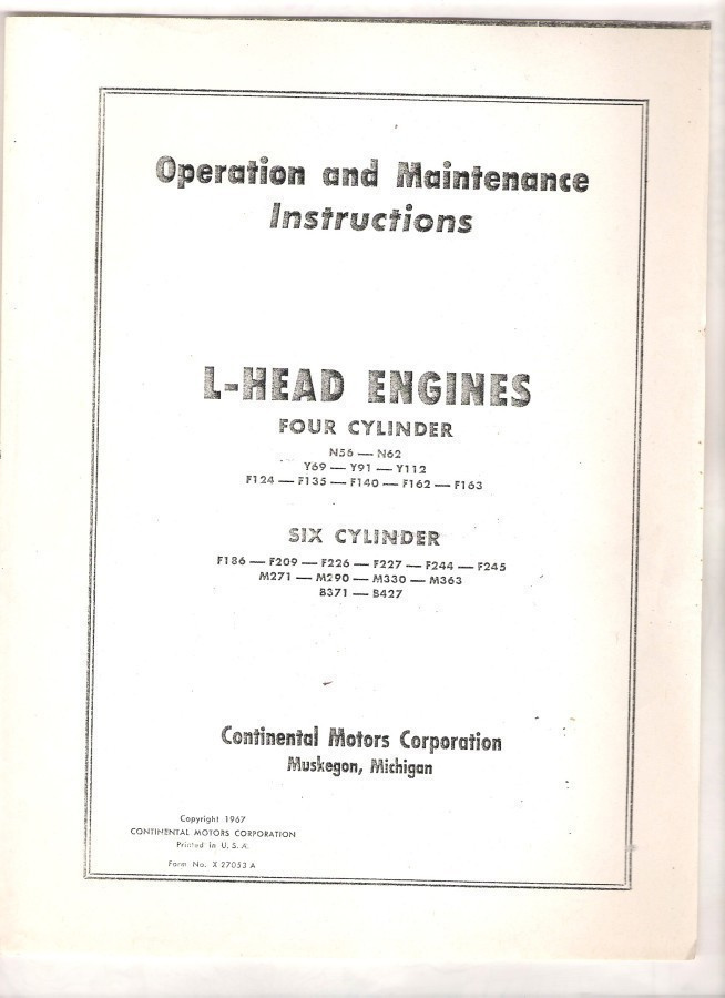 Ohje-monisteet, 80 sivua,  L - Head Engines.