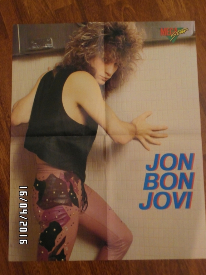Jon Bon Jovi – MegaStar lehden juliste vuodelta 1986