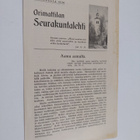 Orimattilan seurakuntalehti lokakuulla 1936 - pikkukuva 1