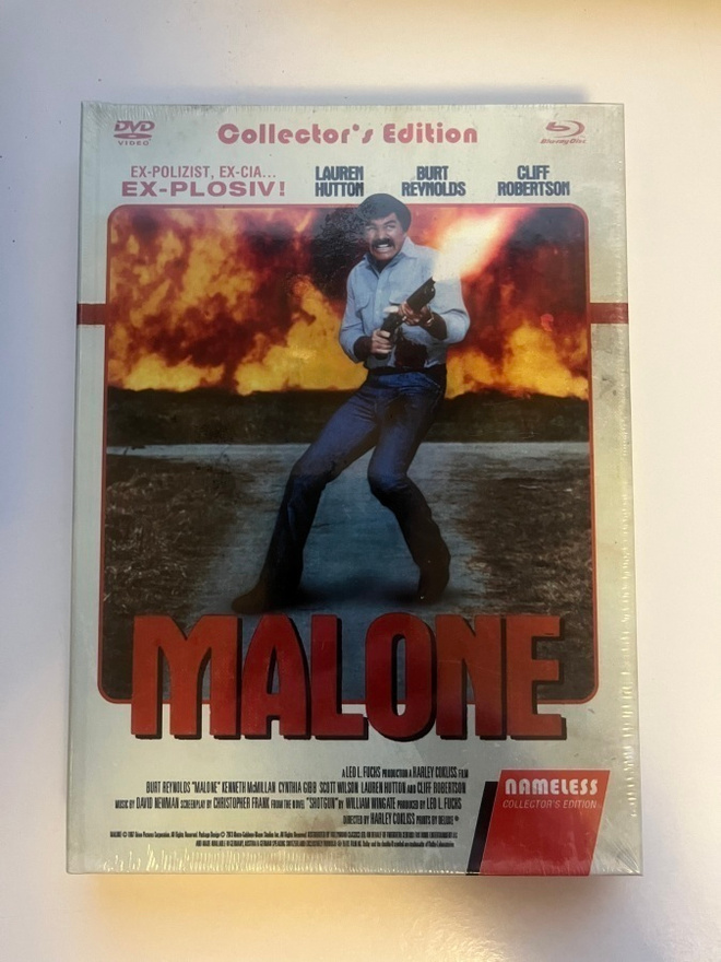 Malone - Limited Mediabook (Blu-ray) Burt Reynolds 1987 UUSI