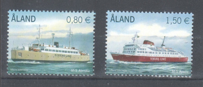 Åland 2011 laivamerkit postituoreena