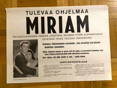Vanha elokuvajuliste: Miriam