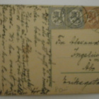 Lapsi, kello ja neliapiloita, Uuden Vuoden kortti, p. 1922 - pikkukuva 2