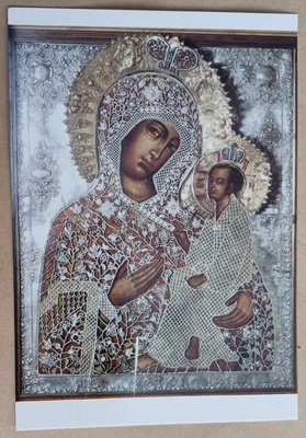Jumalanäidin ikoni, komea riisa, luostari, Uusi Valamo, ei p