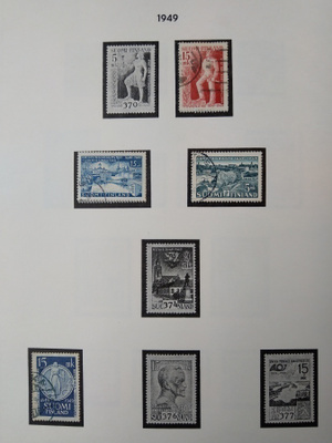 1949 Suomi postimerkki 4 kpl