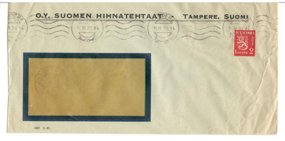 Tampere,  v. 1939  firmakuori kotiseutukeräilijälle