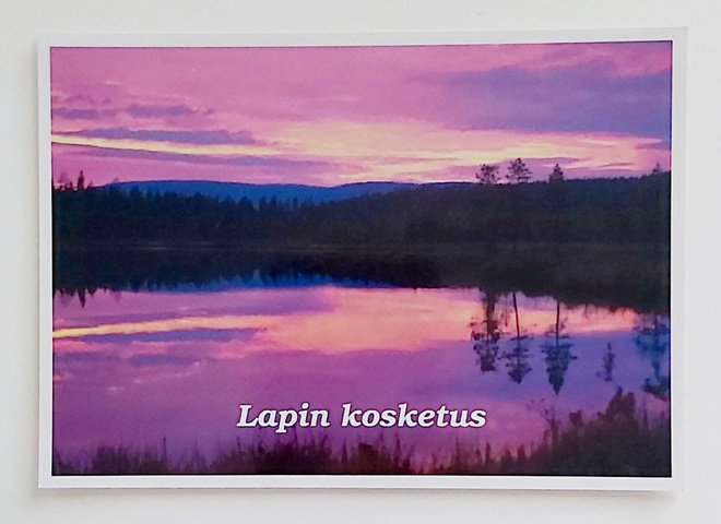"Lapin kosketus"-KULKEMATON POSTIKORTTI