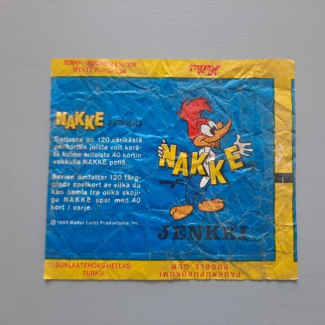 Nakke jenkki, purukumikääre Hellas Turku