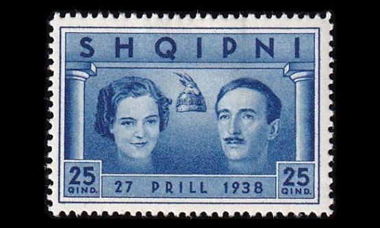 Albania 269 * Kuninkaalliset häät 25 Q (1938)