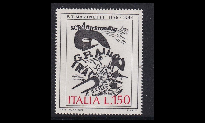 Italia 1536 ** Taidemaalari Umberto Boccioni (1976)