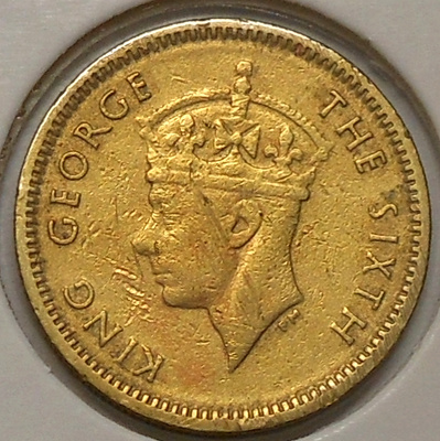 Hong Kong. 5 cents 1950.