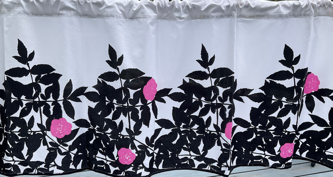 Marimekko Ruusupuu verhokappa