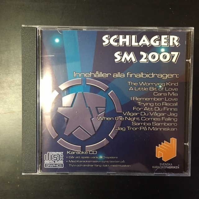 Svenska Karaokefabriken - Schlager SM 2007 CD+G