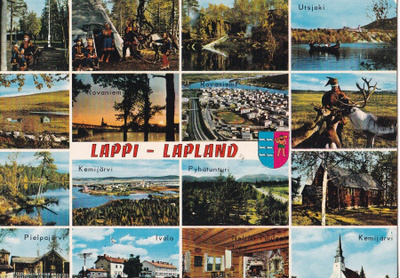 Lappi - Lapland. sommitelmakortti . b642