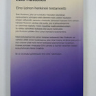 Esko Mustonen : Eino Leinon henkinen testamentti - pikkukuva 2