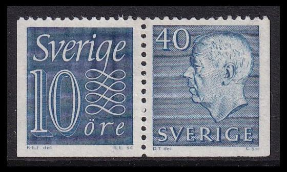 Ruotsi 430b-522EEu ** Numero-Gustaf vihkopari (1962)