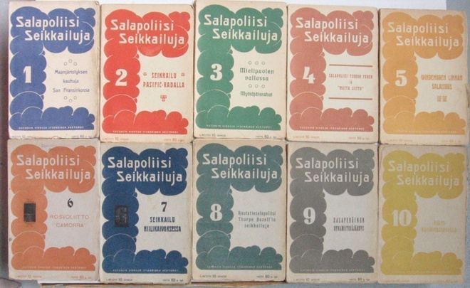 Salapoliisiseikkailuja I-X. Karisto 1907-1908.