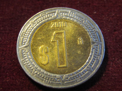 1 peso 2010 Meksiko