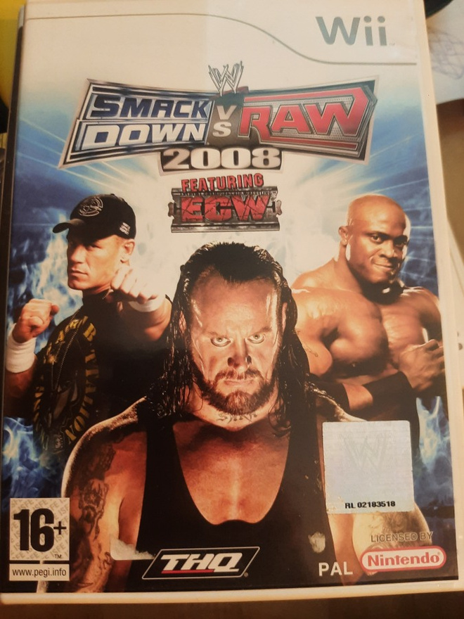 WII Smackdown vs Raw 2008 CIB
