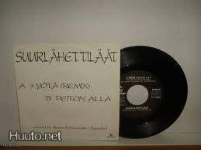 SUURLÄHETTILÄÄT: 3 YÖTÄ(REMIX)/PEITON ALLA: VINYYLI 7" 1991